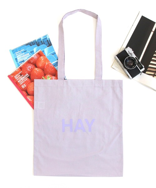 HAY(ヘイ)の「ヘイ トートバッグ コットンキャンバス HAY Tote Bag(トートバッグ・レディース・ブルー/オリーブ/オレンジ/ラベンダー/ネイビー/バーガンディー/レッド/ダークブラウン・ONE SIZE)」の6枚目の写真