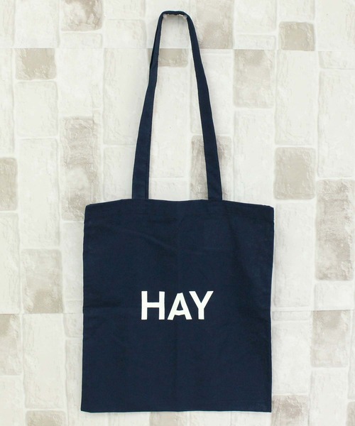 HAY(ヘイ)の「ヘイ トートバッグ コットンキャンバス HAY Tote Bag(トートバッグ・レディース・ブルー/オリーブ/オレンジ/ラベンダー/ネイビー/バーガンディー/レッド/ダークブラウン・ONE SIZE)」の4枚目の写真