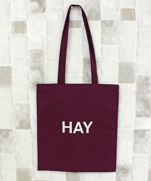 HAY(ヘイ)の「ヘイ トートバッグ コットンキャンバス HAY Tote Bag(トートバッグ・レディース・ブルー/オリーブ/オレンジ/ラベンダー/ネイビー/バーガンディー/レッド/ダークブラウン・ONE SIZE)」の8枚目の写真