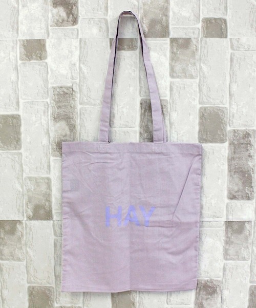 HAY(ヘイ)の「ヘイ トートバッグ コットンキャンバス HAY Tote Bag(トートバッグ・レディース・ブルー/オリーブ/オレンジ/ラベンダー/ネイビー/バーガンディー/レッド/ダークブラウン・ONE SIZE)」の10枚目の写真