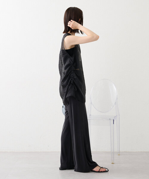 mystic（ミスティック）の「【3色展開】シアーノースリブラウス（シャツ/ブラウス・レディース・ブルー/ブラック/ベージュ・FREE）」の11枚目の写真