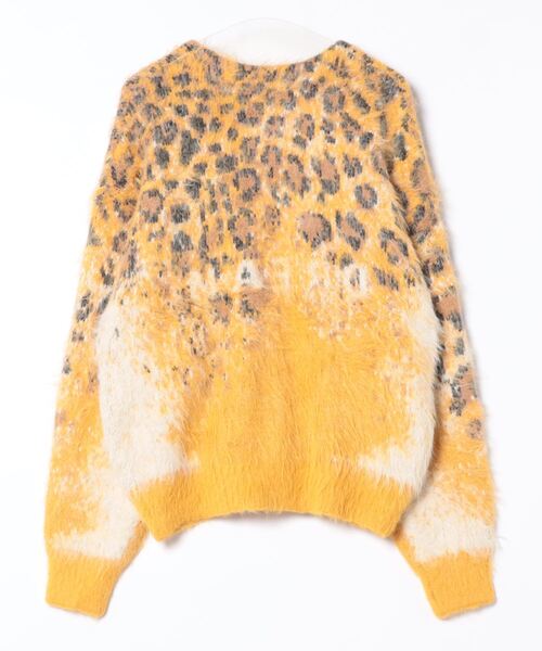 SEVESKIG(セヴシグ)の「SEVESKIG/セブシグ/Fading Leopard Knit(カーディガン/ボレロ・メンズ・ブルー/イエロー・M/L)」の10枚目の写真