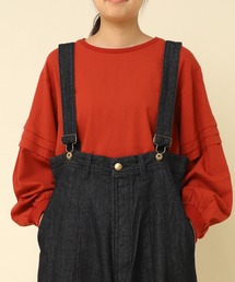 B2852 リネンレーヨンリブコンビブラウス
