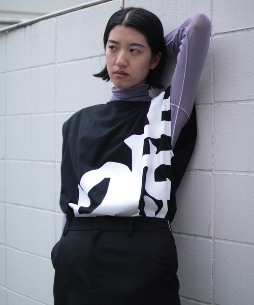 【セール】LIE PRINTED SLEVELESS TOP（Tシャツ/カットソー）｜G.V.G.V.（ジーヴィージーヴィー）