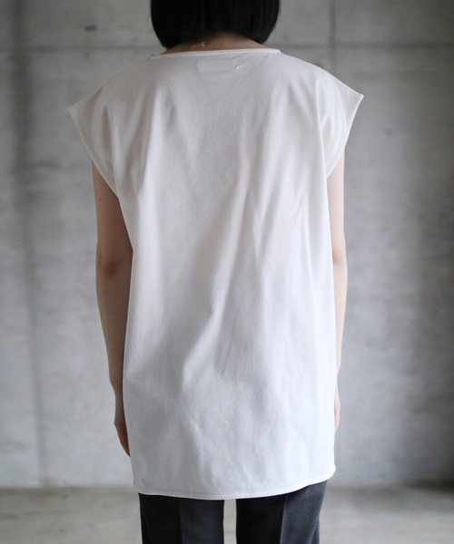 【セール】LIE PRINTED SLEVELESS TOP（Tシャツ/カットソー）｜G.V.G.V.（ジーヴィージーヴィー）