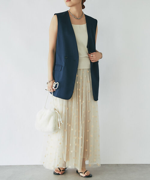 un dix cors（アンディコール）の「ファー巾着バッグ（ハンドバッグ・レディース・ブラック/グレー/ホワイト・FREE）」の19枚目の写真