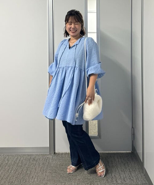 un dix cors（アンディコール）の「ファー巾着バッグ（ハンドバッグ・レディース・ブラック/グレー/ホワイト・FREE）」の20枚目の写真