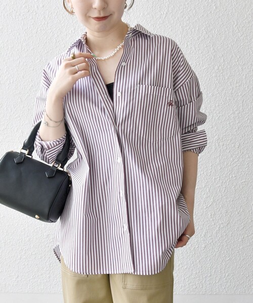 SHIPS any:〈洗濯機可能〉REPREVE レギュラーカラー ルーズ