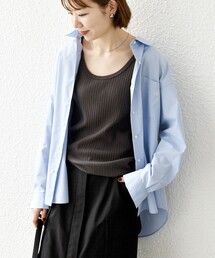 SHIPS any | SHIPS any:〈洗濯機可能〉REPREVE レギュラーカラー ルーズ ポケット シャツ(シャツ/ブラウス)