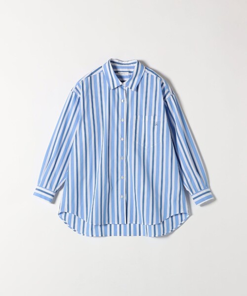 【LT.BLUE】<ASTRAET>フラップポケット シアー レギュラーカラーシャツ ASTRAET - 【LT.BLUE】【FREE】<ASTRAET>フラップポケット シアー