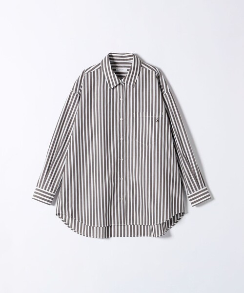 SHIPS any(シップス エニィ)の「SHIPS any:〈洗濯機可能〉REPREVE レギュラーカラー ルーズ ポケット シャツ(シャツ/ブラウス・レディース・ライトブルー/ホワイト/ブラウン/ネイビー/ブルー系その他/グリーン系その他/ワイン/ベージュ/ピンク・36/38)」の22枚目の写真