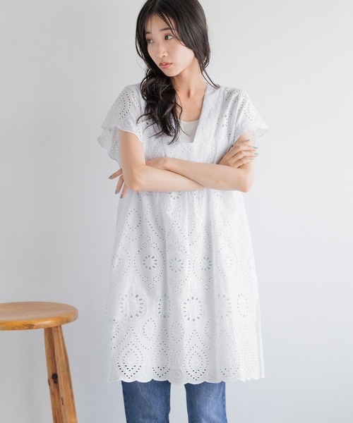 *Farm Rio* レーススリップワンピース ドレス セール】LACE DOCKED SLIP DRESS レース ドックドゥ スリップ