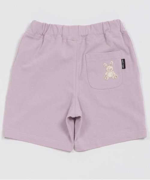 petit main(プティマイン)の「【プティプラ】GIRLSカットショーパン(スウェットパンツ・キッズ・オフホワイト/サックスブルー/レッド/ラベンダー・80cm/90cm/100cm/110cm/120cm/130cm)」の13枚目の写真