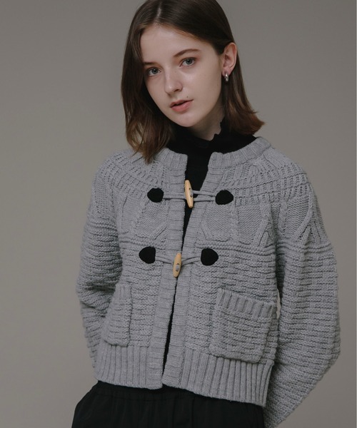 セール】MIXケーブルクルーネックガウンニット（ニット/セーター