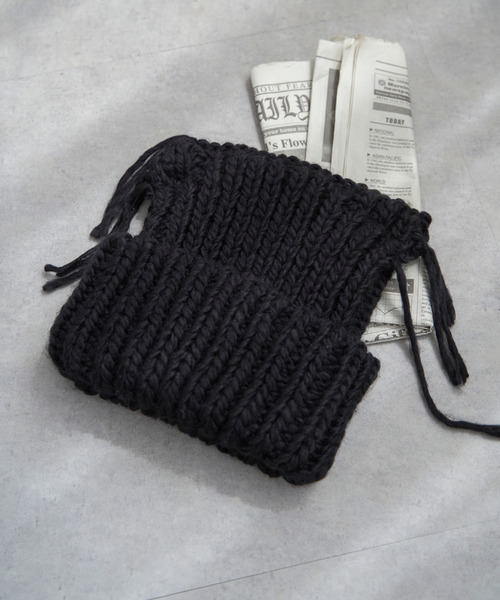 VENCEEXCHANGE（ヴァンスエクスチェンジ）の「ローゲージねこみみニット帽/猫耳/ネコ（ニットキャップ/ビーニー・レディース・アイボリー/ブラック/ブルー・FREE）」の4枚目の写真