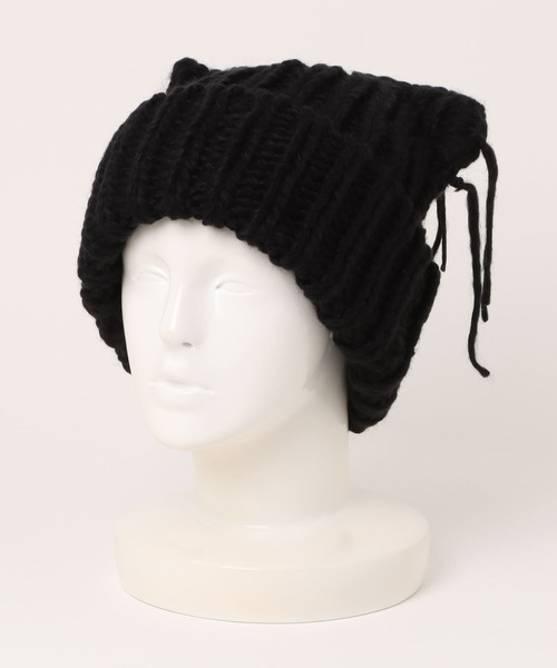 セール】ローゲージねこみみニット帽/猫耳/ネコ（ニットキャップ