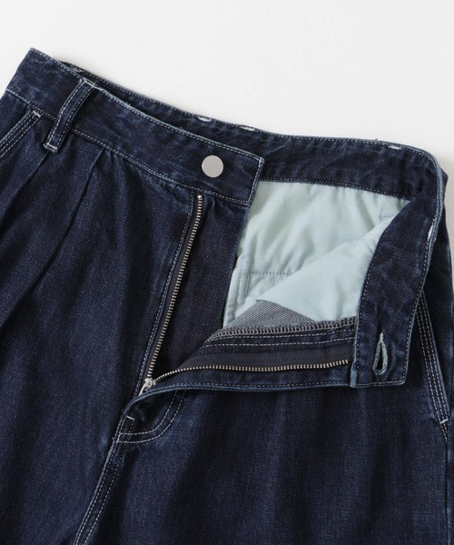 FORK&SPOON（フォークアンドスプーン）の「FORK&SPOON　ソフトツイストデニムインタックパンツ（デニムパンツ・レディース・アイボリー/ブラック/インディゴブルー・1/2）」の7枚目の写真
