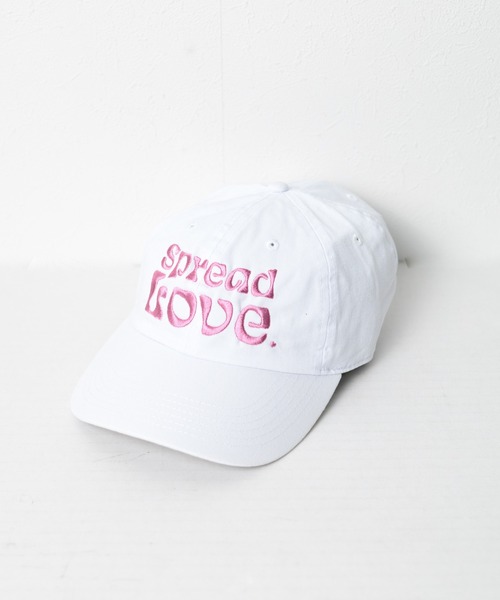 NO WAY（ノーウェイ）の「/Spread Love/刺繍デザインCAP（キャップ・レディース・ホワイト/ブラック/レッド/オレンジ・FREE）」の6枚目の写真