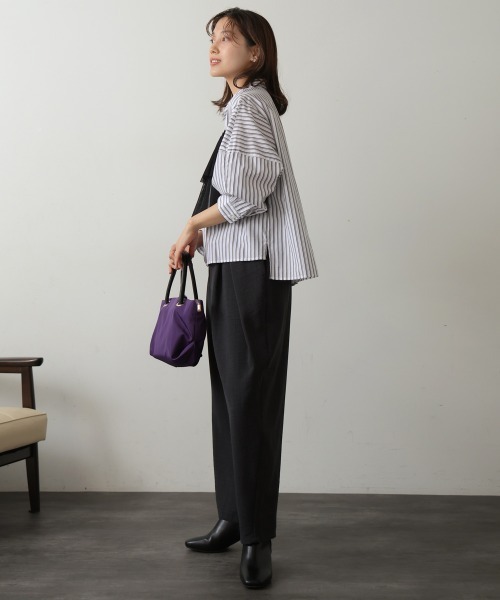 【セール】ストライプチュールフリルシャツ（Tシャツ/カットソー）｜Bou Jeloud（ブージュルード）