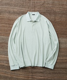 【WILD LIFE TAILOR】強撚コットン ロングスリーブ パイルポロシャツ