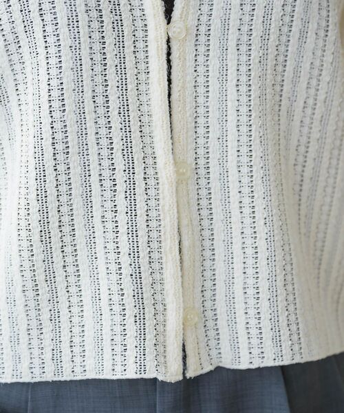 RETRO GIRL（レトロガール）の「スカシ柄カットカーデ（カーディガン/ボレロ・レディース・ブラック/ナチュラル/ブルー・FREE）」の7枚目の写真