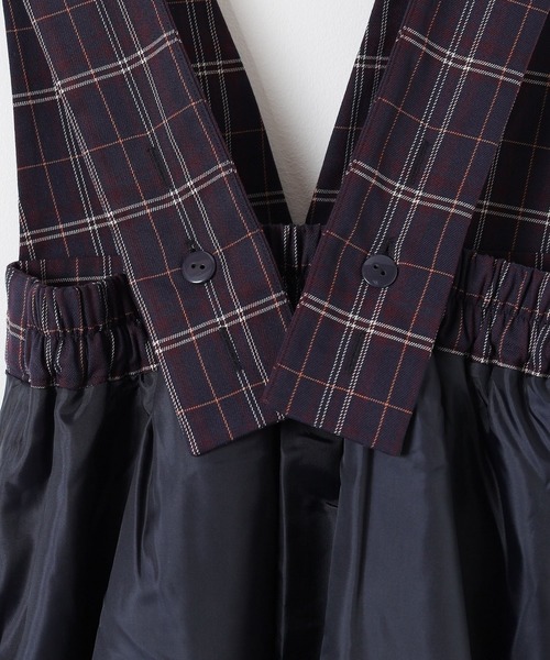 Honeys（ハニーズ）の「Ｖネックジャンスカ（ジャンパースカート・レディース・グレー系/ネイビー系/ブラウン系・SS/S/M/L/LL/3L）」の22枚目の写真