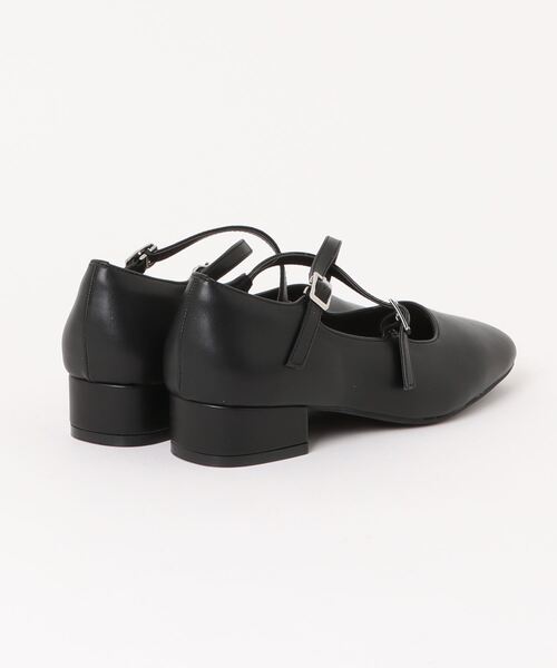 Parade（パレード）の「スクエアトゥクロスストラップパンプス 3072（パンプス・レディース・ブラック系その他/シルバー/ブラック・M/L/LL/S）」の4枚目の写真