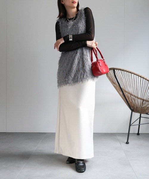 model：162cm 着用サイズ：F