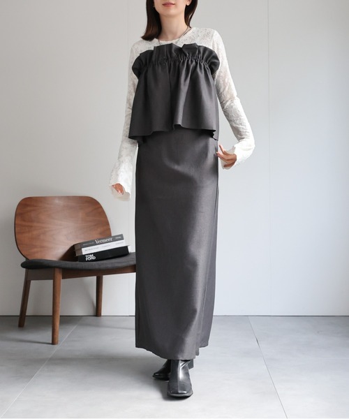model：162cm 着用サイズ：F