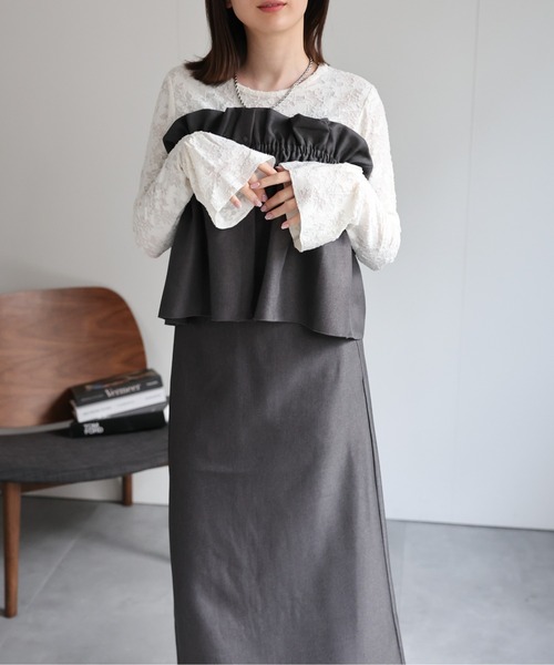 model：162cm 着用サイズ：F