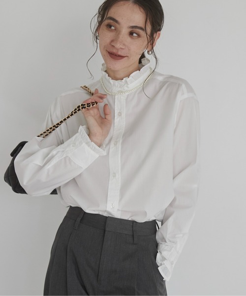 アンジーページ フリルカラーシャツ（シャツ/ブラウス）｜ANGIE（アンジー）の