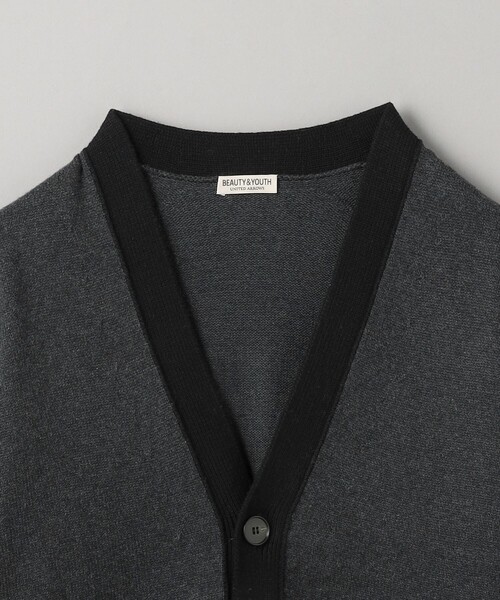 BEAUTY&YOUTH UNITED ARROWS(ビューティーアンドユースユナイテッドアローズ)の「メランジ トリム Vネック カーディガン ‐ウォッシャブル‐(カーディガン/ボレロ・メンズ・ダークグレー/ダークブラウン・L/M/S/XL)」の20枚目の写真