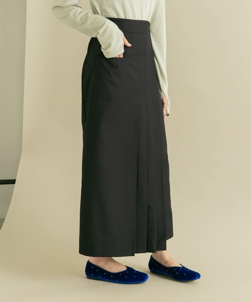 セール】ラップライクプリーツスカート（スカート）｜KBF
