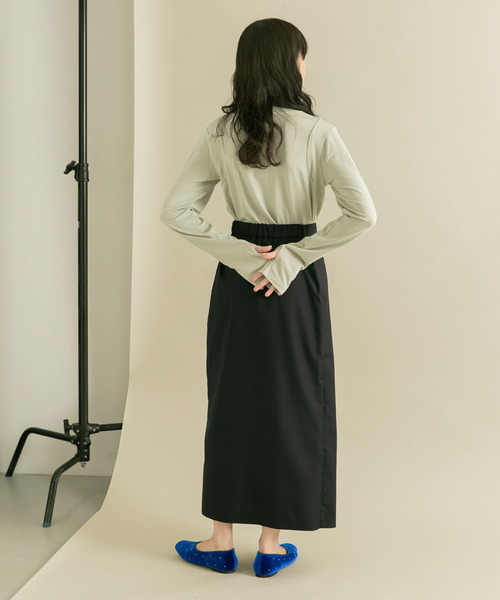 セール】ラップライクプリーツスカート（スカート）｜KBF