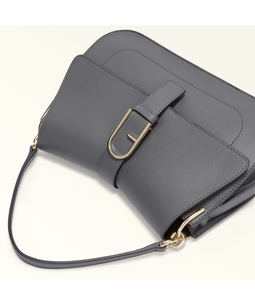 FURLA(フルラ)の「FURLA FLOW M TOP HANDLE(ハンドバッグ・レディース・ダークグレー・ONE SIZE)」の3枚目の写真