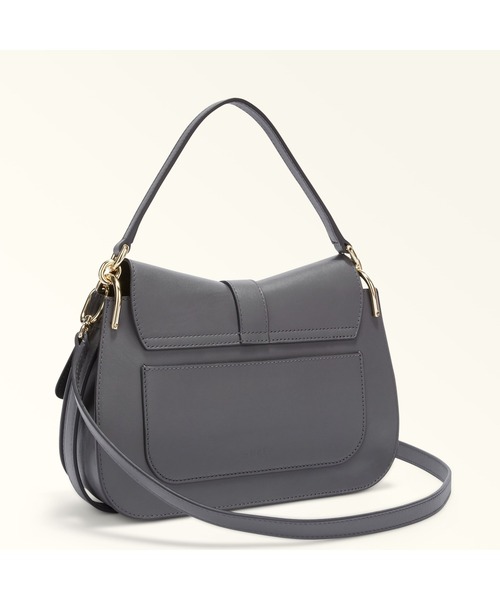 FURLA(フルラ)の「FURLA FLOW M TOP HANDLE(ハンドバッグ・レディース・ダークグレー・ONE SIZE)」の2枚目の写真