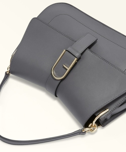 FURLA(フルラ)の「FURLA FLOW M TOP HANDLE(ハンドバッグ・レディース・ダークグレー・ONE SIZE)」の9枚目の写真