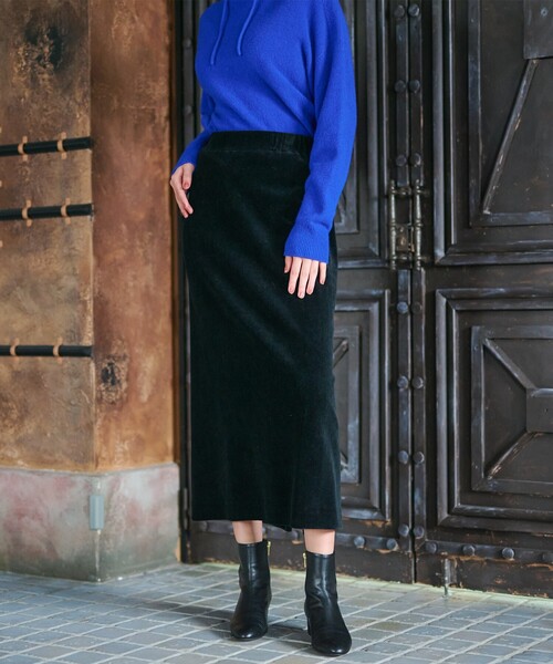 DRESSTERIOR（ドレステリア）の「コーデュロイイージースカート（スカート・レディース・ブラック/レッド系/ベージュ・34/36/38/40）」の5枚目の写真