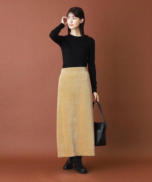 DRESSTERIOR（ドレステリア）の「コーデュロイイージースカート（スカート・レディース・ブラック/レッド系/ベージュ・34/36/38/40）」の6枚目の写真