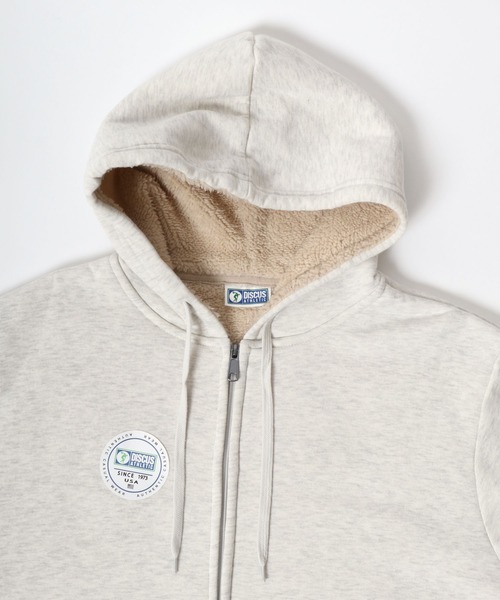 DISCUS(ディスカス)の「2025AW DISCUS/ディスカス 裏起毛ボア スウェット フルジップパーカー フーディー レディース メンズ トレーナー(パーカー・メンズ・アッシュグレー/グレー/ブラック/スミクロ/ネイビー・M/L/XL)」の12枚目の写真