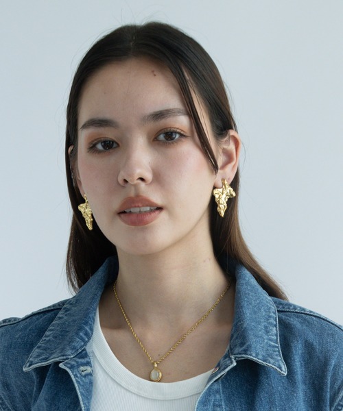abaskdesign(アバスクデザイン)の「金属アレルギー対応 ニュアンスプレートメタルステンレスピアス(ピアス(両耳用)・レディース・ゴールド/シルバー・FREE)」の7枚目の写真