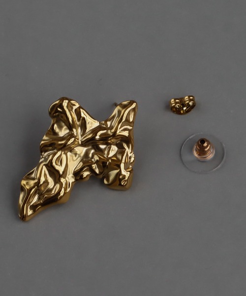 abaskdesign(アバスクデザイン)の「金属アレルギー対応 ニュアンスプレートメタルステンレスピアス(ピアス(両耳用)・レディース・ゴールド/シルバー・FREE)」の15枚目の写真