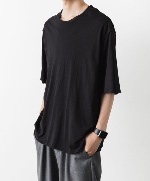 tシャツ 「2枚セット」手洗い可 / 2ピースレイヤードプルオーバー レディース セール】〈手洗い可能〉ジョーゼット ショート スリーブ プル