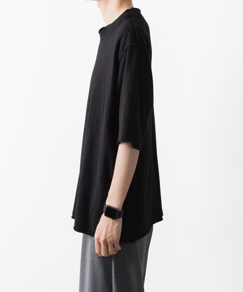 80/2 ピマコットンジャージー オーバーサイズド レイヤードS/S