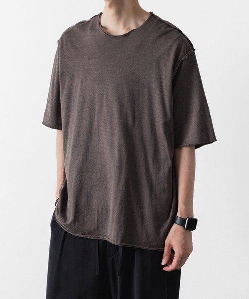 80/2 ピマコットンジャージー オーバーサイズド レイヤードS/S