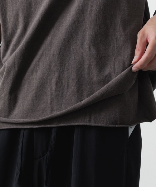 ATTACHMENT（アタッチメント）の「80/2 ピマコットンジャージー オーバーサイズド レイヤードS/S/ TEE / 80/2 PIMA CO JERSEY OVERSIZED LAYERED S/S TEE（Tシャツ/カットソー・メンズ・ホワイト/ブラック/ライトブラウン/ブラック系・1/3/2）」の18枚目の写真