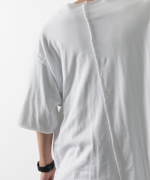 ATTACHMENT（アタッチメント）の「80/2 ピマコットンジャージー オーバーサイズド レイヤードS/S/ TEE / 80/2 PIMA CO JERSEY OVERSIZED LAYERED S/S TEE（Tシャツ/カットソー・メンズ・ホワイト/ブラック/ライトブラウン/ブラック系・1/3/2）」の11枚目の写真