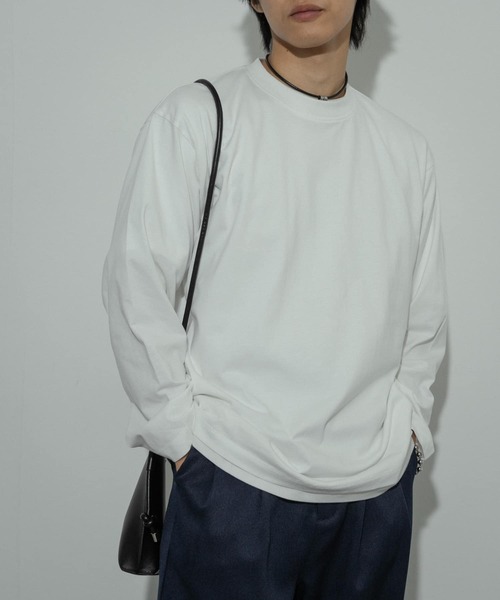 SENSE OF PLACE by URBAN RESEARCH（センスオブプレイスバイアーバンリサーチ）の「standard ロングスリーブカットソー（Tシャツ/カットソー・メンズ・ホワイト/イエロー/ブルー・MEDIUM/LARGE）」の2枚目の写真