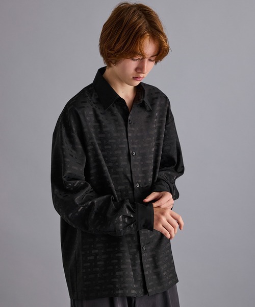 JUNRED(ジュンレッド)の「グリッタージャガードシャツ(シャツ/ブラウス・メンズ・ブラック/ブルー系その他4/オフホワイト・L/M/S)」の18枚目の写真