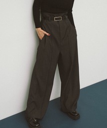 ピンタックハイウエストパンツ